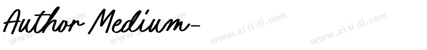 Author Medium字体转换